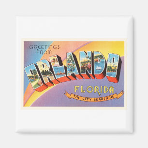 Aimant Vieux souvenir de Vintage voyage d'Orlando la