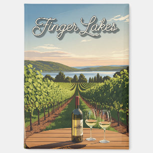 Aimant Vignoble à New York Carte postale Finger Lakes