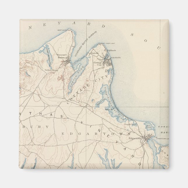 Aimant Vignoble de Martha, Massachusetts (Devant)