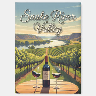 Aimant Vignoble en Idaho Snake River Valley Carte postale