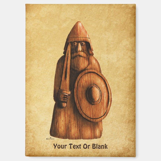 Aimant Viking rustique (Recto)