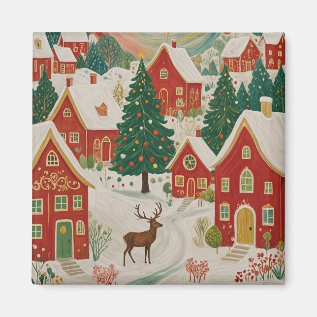 Aimant Village de Noël (Devant)