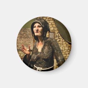 Aimant Village médiéval de sorcière de fantasy Halloween