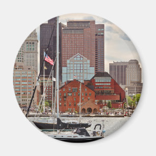 Aimant Ville - Boston mA - horizon de promenade de port