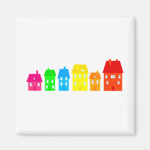 Aimant Ville colorée
