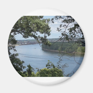 Aimant Ville de Dubuque, Iowa sur le fleuve Mississippi