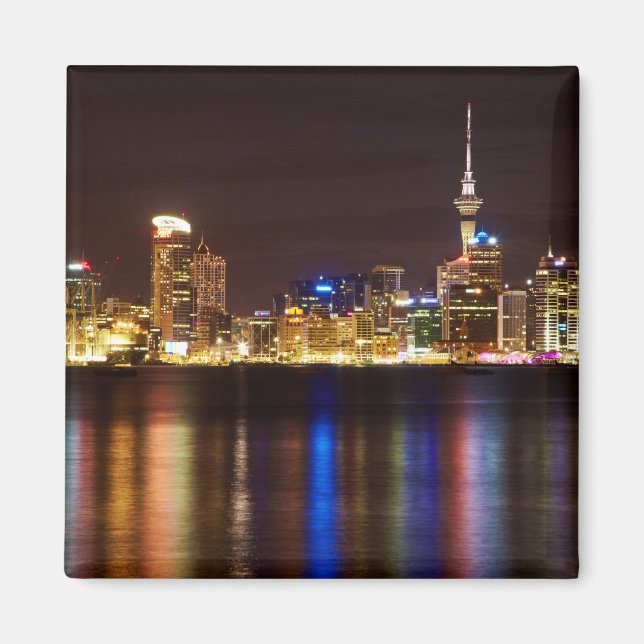 Aimant Ville de nuit d'Auckland (Devant)