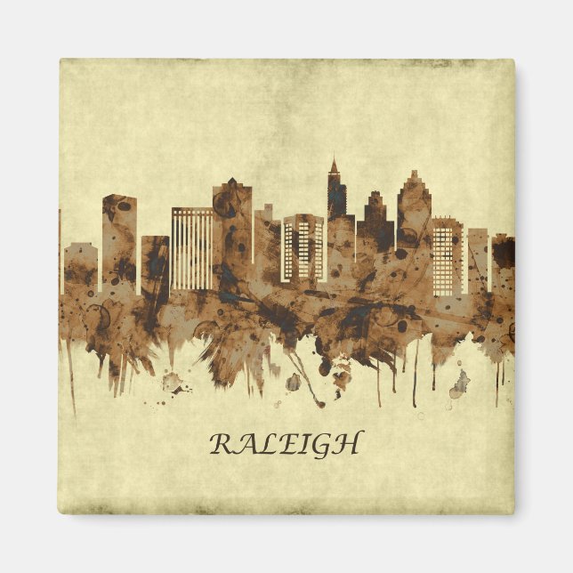 Aimant Ville de Raleigh North Carolina (Devant)