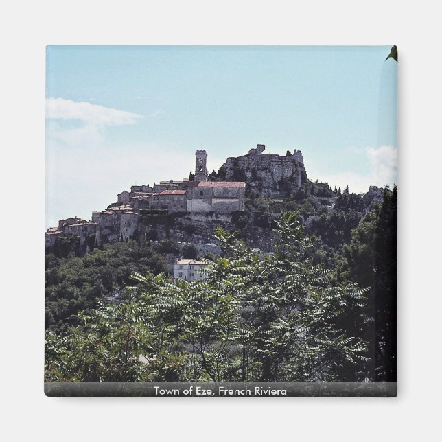 Aimant Ville d'Eze, Riviera française (Devant)