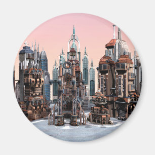 Aimant Ville futuriste