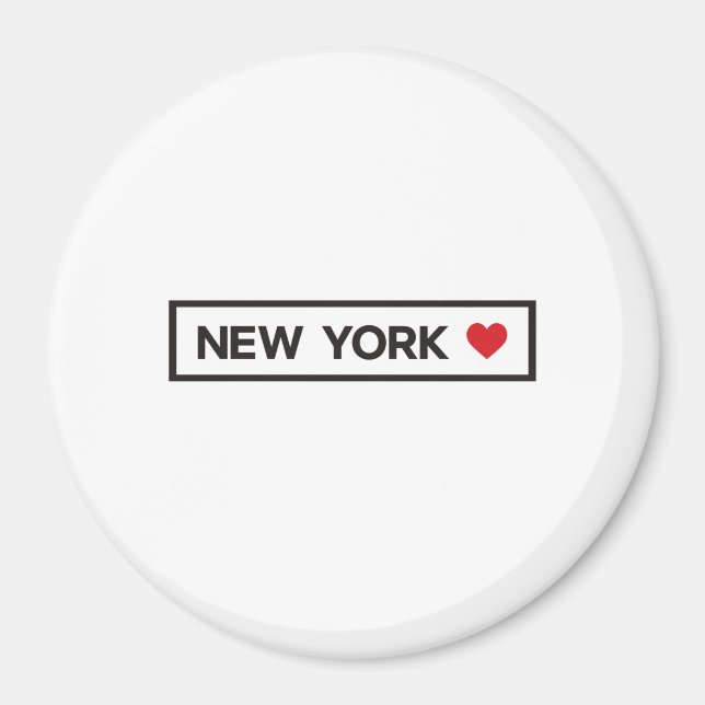 Aimant Ville State Pays Accueil I Love New York (Devant)