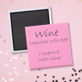 Aimant Vin amusant citations nouveauté anniversaire vin c
