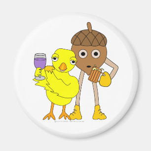 Aimant Vin Chick Beer Nut