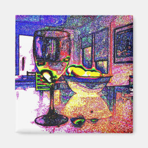 Aimant Vin et citrons I - Réfrigérateur