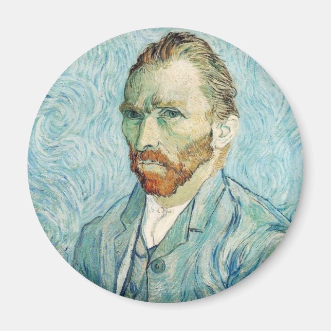 Aimant Vincent Van Gogh Autoportrait bleu (Devant)