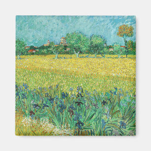 Aimant Vincent van Gogh - Champ avec Iris près d'Arles