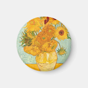 Aimant Vincent Van Gogh Douze tournesols dans un vase Art