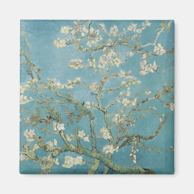 Aimant vincent van gogh, fleurs d'amandes (Devant)