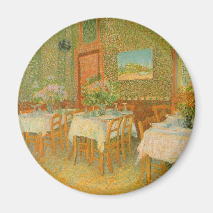 Aimant Vincent van Gogh - Intérieur d'un restaurant