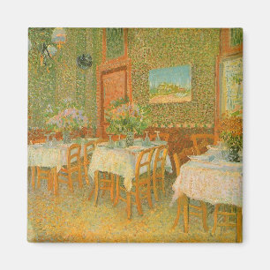 Aimant Vincent van Gogh - Intérieur d'un restaurant