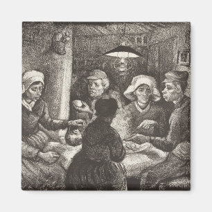 Aimant Vincent Van Gogh La lithographie des mangeurs de p