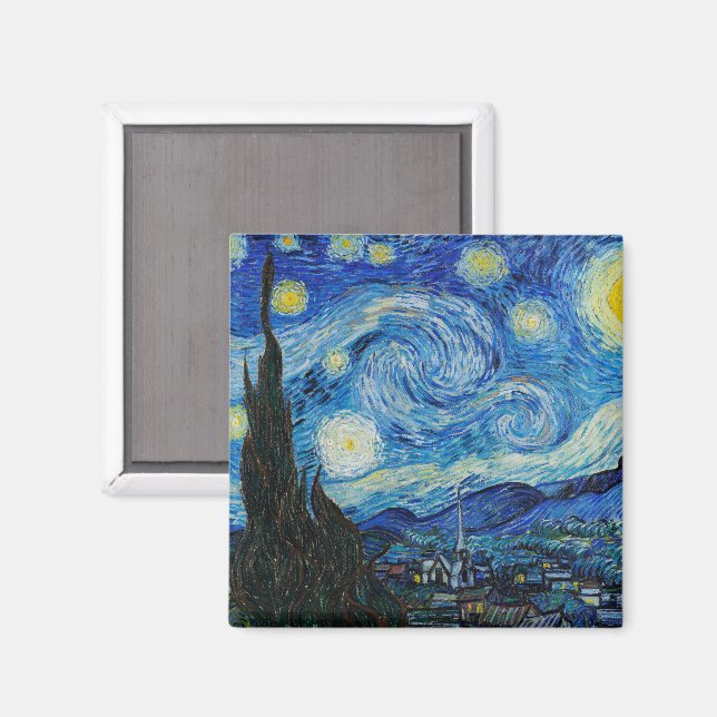 Aimant Vincent Van Gogh La Nuit étoilée (Recto/Verso)