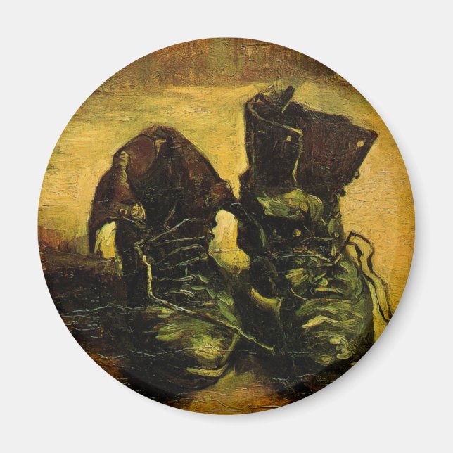 Aimant Vincent van Gogh - La vie morte avec une paire de  (Devant)