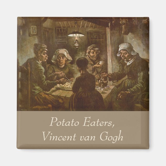 Aimant Vincent van Gogh - Les mangeurs de pommes de terre (Devant)