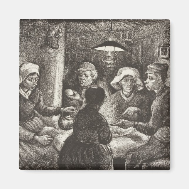 Aimant Vincent Van Gogh Les Mangeurs de Pommes de Terre l (Devant)
