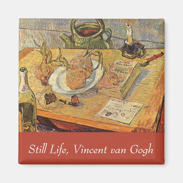 Aimant Vincent van Gogh - Nature morte avec planche à des (Devant)