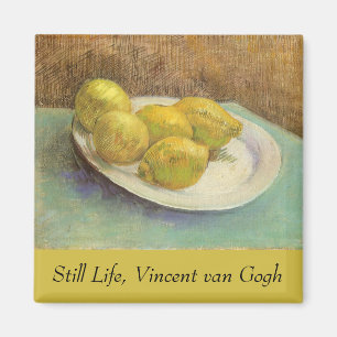 Aimant Vincent van Gogh - Nature morte Citrons sur une as
