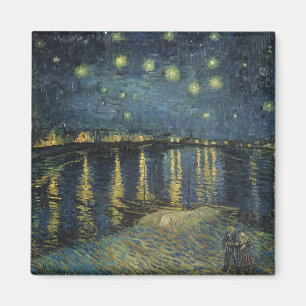 Aimant Vincent van Gogh Nuit étoilée sur le Rhône