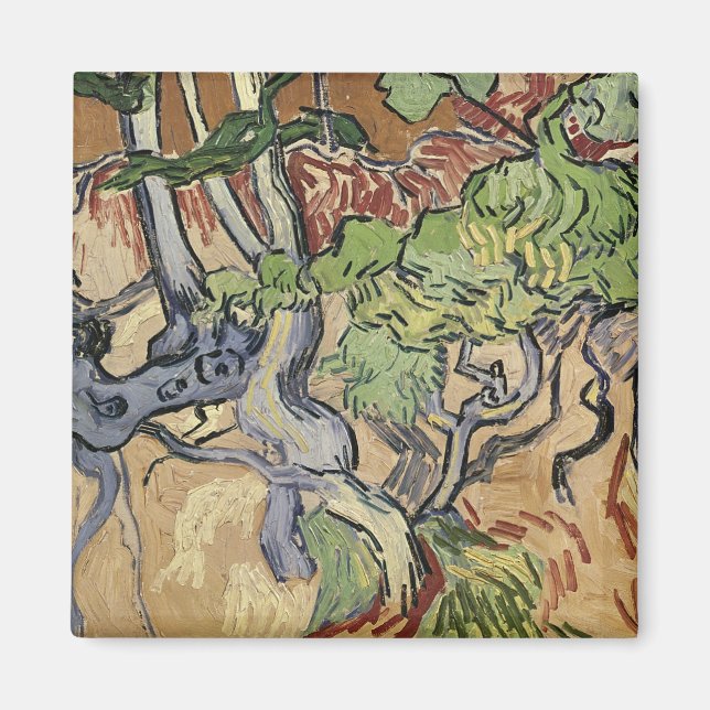 Aimant Vincent van Gogh | Racines d'arbre, 1890 (Devant)