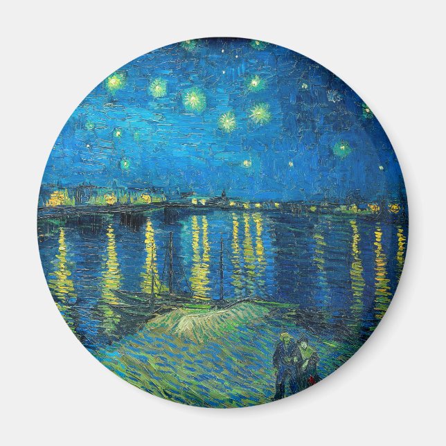 Aimant Vincent Van Gogh Starry Night Over The Rhone (Devant)