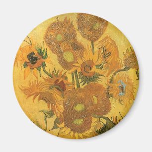 Aimant Vincent van Gogh - Vase avec quinze tournesols