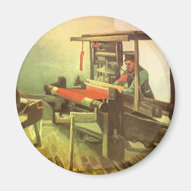 Aimant Vincent van Gogh Weaver face à la roue à rotation  (Devant)