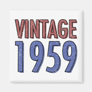 Aimant Vintage 1959 60e anniversaire