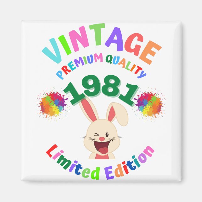 Aimant Vintage 1981 (Devant)