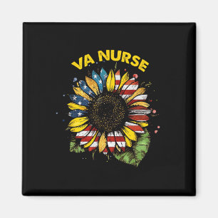 Aimant Vintage 4 juillet Va Nurse Patriotique Réel Amériq