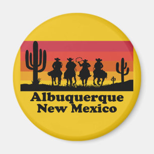 Aimant Vintage Albuquerque Nouveau-Mexique
