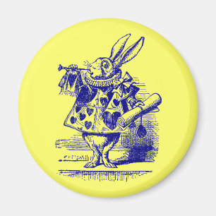 Aimant Vintage Alice au pays des merveilles Lapin blanc