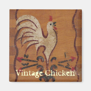 Aimant vintage au poulet