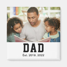 Vintage Dad Established Gift Photo