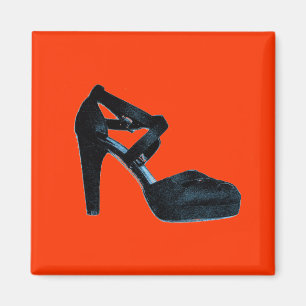Aimant vintage d'art de bruit de chaussure de