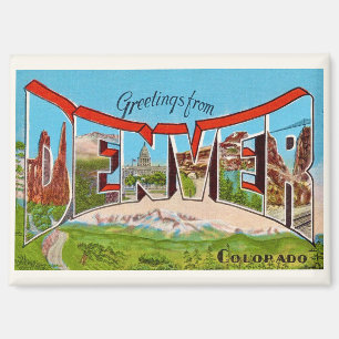 Aimant Vintage Denver Colorado