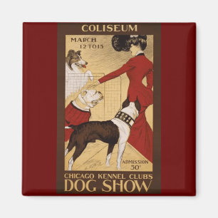 Aimant Vintage dog show