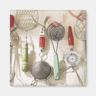 Aimant vintage d'ustensiles de cuisine