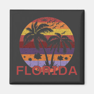 Aimant Vintage Florida USA Summer Beach