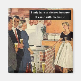Aimant Vintage Funny Bridal Shower / House Warming Party