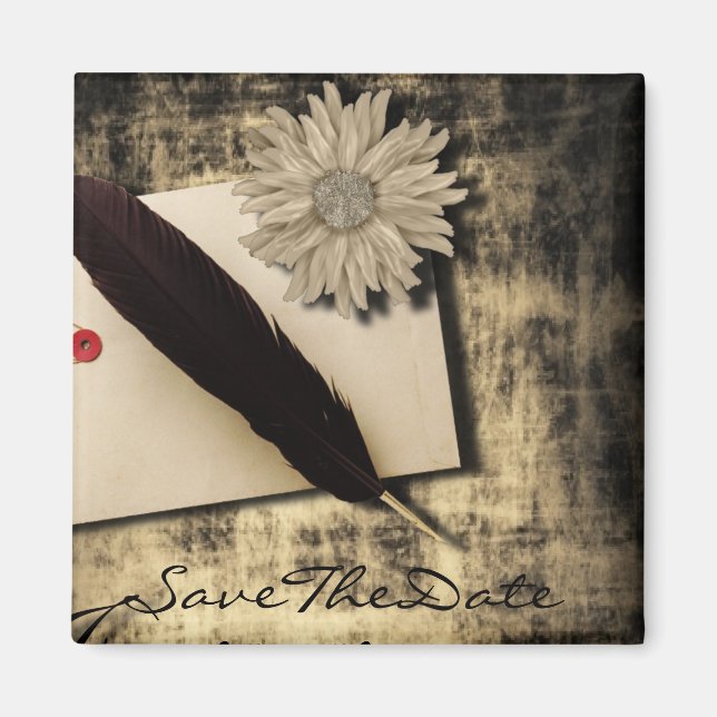 Aimant vintage gothique amour mariage steampunk (Devant)